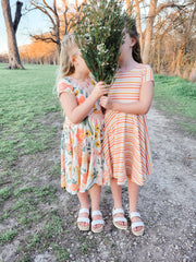 Organic Big Spring Floral Twirl Dress