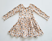 Black Cats, Pumpkins, and Ghosts Organic Cotton Twirl Dress