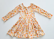 Organic Cotton Fall Leaves Twirl Dress