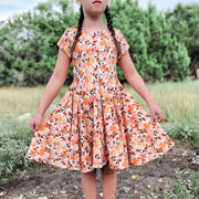 Organic Watercolor Apples Back to School Dress