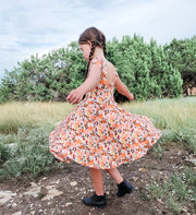 Organic Watercolor Apples Back to School Dress