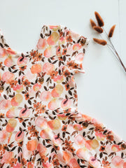 Organic Watercolor Apples Back to School Dress