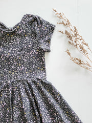 Organic Cotton Midnight Floral Twirl Dress