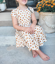 Organic Cotton Jack-O-Lantern Twirl Dress