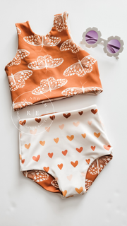 Boho Hearts and Monarch Butterflies Swimsuit