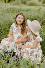 Organic Cotton Woodland Pumpkins Twirl Dress