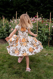 Organic Large Floral Twirl Dress