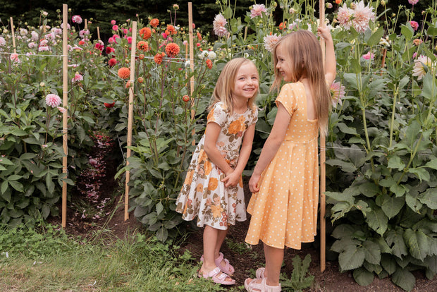 Organic Large Floral Twirl Dress