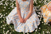 Girls Organic Cotton Daisy Twirl Dress For Summer