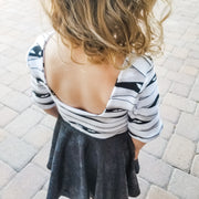 Modern Halloween Twirl Dress For Toddlers