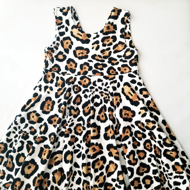Modern Animal Print Twirl Dress