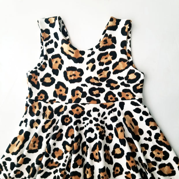 Cheetah Print Summer Twirl Dress