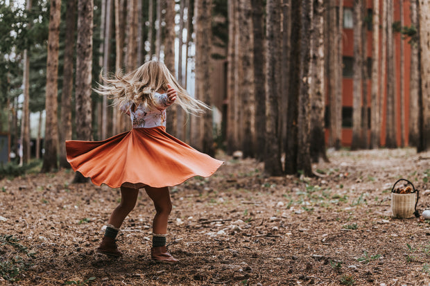 Toddler Boho Twirly Dress For Fall
