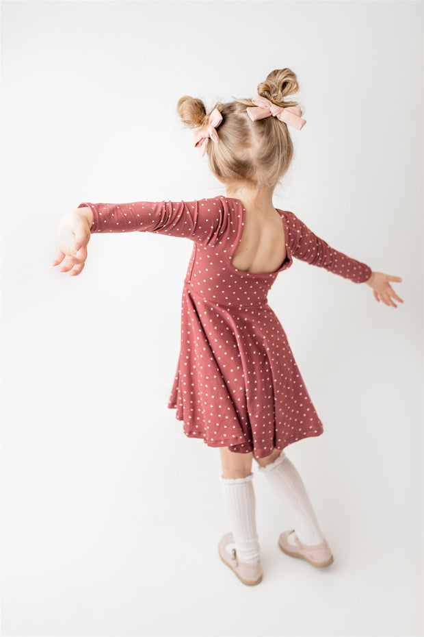 Toddler Valentine's Day twirl dress