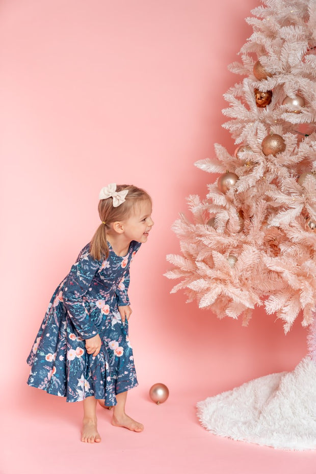 Pink Christmas Twirl Dress