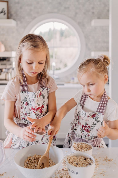 Bunny and Blooms Personalized Aprons