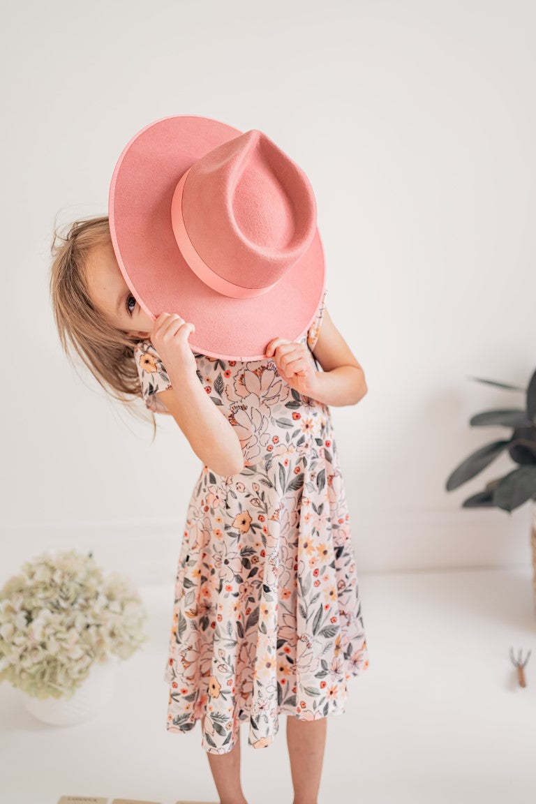 Wildflowers and Mustard Girls Spring Twirl Dress